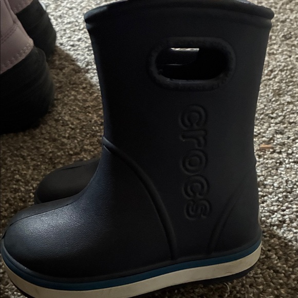 Croc rain boots navy rubber Boots - Picture 4 of 4